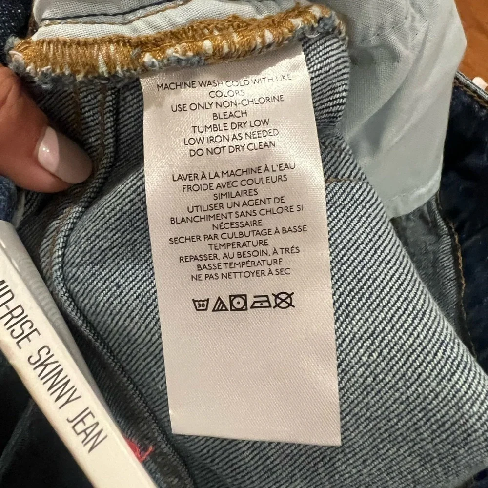 BDG Mid-Rise Skinny blue jeans size 26 y2k streetwear J